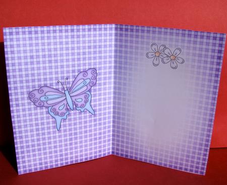 Fluttery Butterfly Insert Square Portrait by Christine Pagan