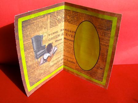 Vintage Pocket Watch, Armchair and Book Insert by Christine Pagan
