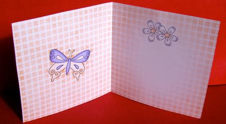 Fluttery Butterfly Insert Square Portrait by Christine Pagan