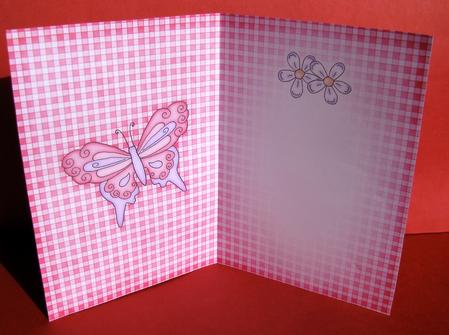 Fluttery Butterfly Insert A5 Portrait by Christine Pagan
