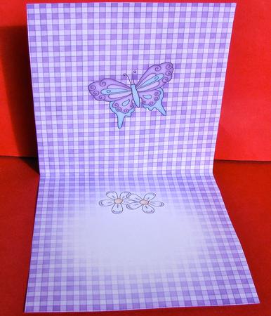 Fluttery Butterfly Insert Square Landscape by Christine Pagan