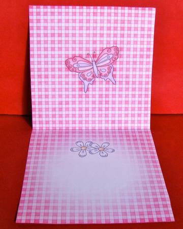 Fluttery Butterfly Insert Square Landscape by Christine Pagan