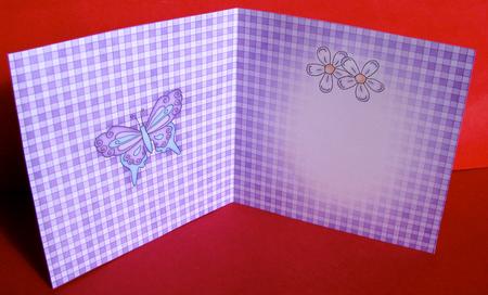 Fluttery Butterfly Insert Square Portrait by Christine Pagan