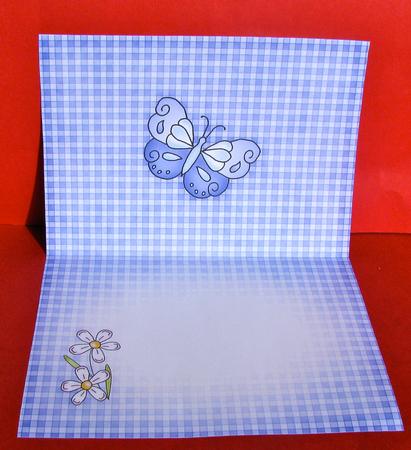 Fluttery Butterfly Insert A5 Landscape by Christine Pagan