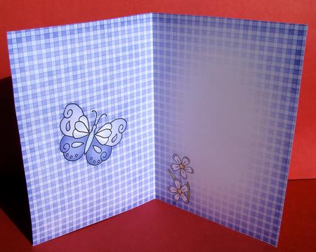 Fluttery Butterfly Insert A5 Portrait by Christine Pagan