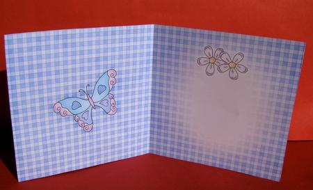 Fluttery Butterfly Insert Square Landscape by Christine Pagan