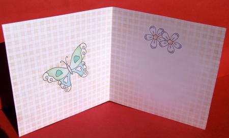 Fluttery Butterfly Insert Square Portrait by Christine Pagan