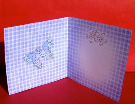 Fluttery Butterfly Insert Square Portrait by Christine Pagan