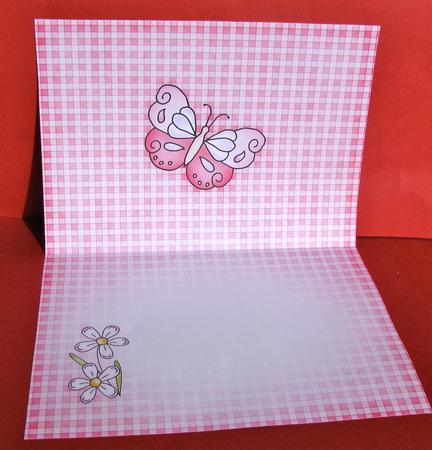 Fluttery Butterfly Insert A5 Landscape by Christine Pagan