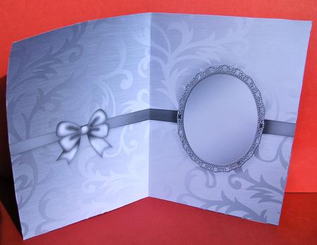 Elegant Metallic Greeting Matching Insert A5 Portrait by Christine Pagan