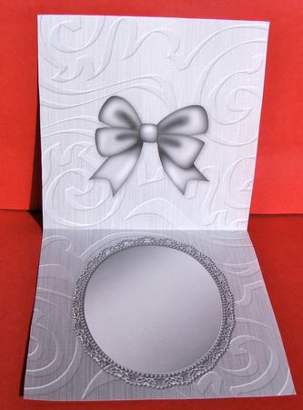 Elegant Metallic Greetings Matching Insert Square Landscape by Christine Pagan