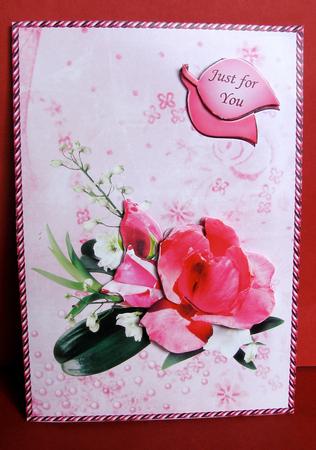 Pink Rose Arrangement by Christine Pagan