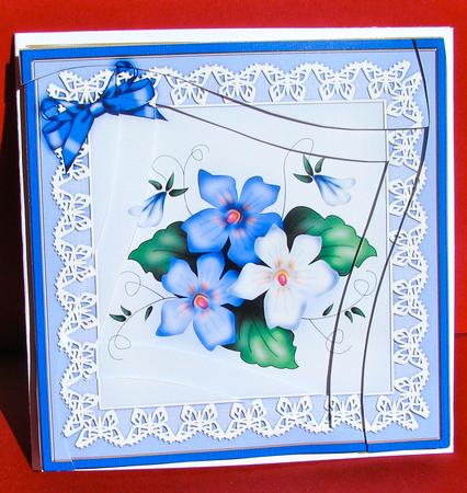 Viola Quick Card with Wavy Spiral Side Stacker by Christine Pagan