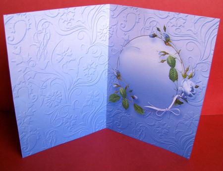 Blue Rose Circle A5 Insert Sheet by Christine Pagan