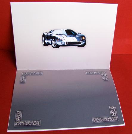 Silver Sports Car Matching A5 Insert Sheet by Christine Pagan