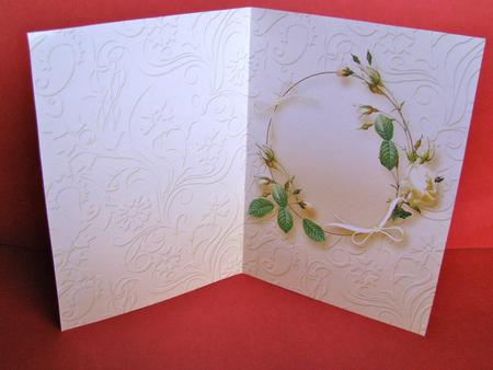 Cream Rose Circle A5 Insert Sheet by Christine Pagan