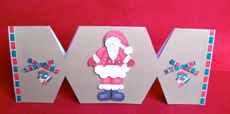 Santa Cracker Card by Christine Pagan