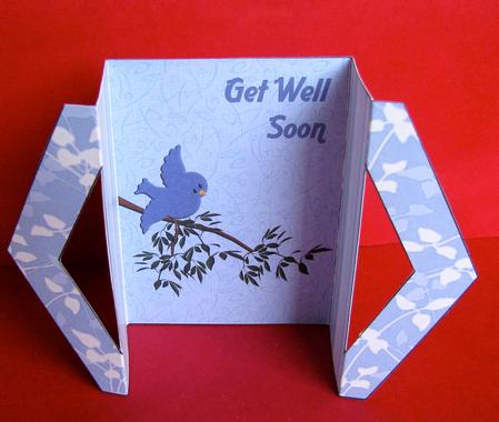 Blue Bird Gws Triangle Front Gatefold by Christine Pagan