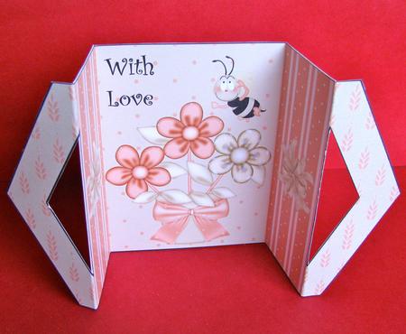 Bumble Bee Triangle Front Gatefold by Christine Pagan