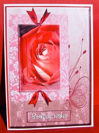 Rose Floral Swirl Pyramid by Christine Pagan