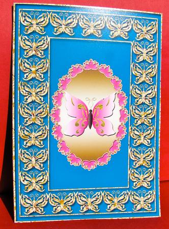 Elegant Butterfly Frame Card 2 by Christine Pagan