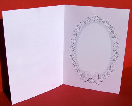 A5 Pearls and Lace Card Front or Insert by Christine Pagan