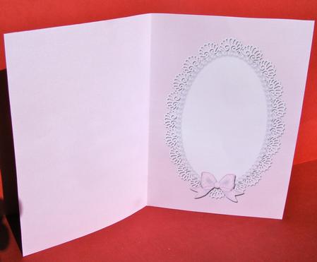 A5 Pearls and Lace Card Front or Insert by Christine Pagan