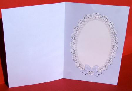 A5 Pearls and Lace Card Front or Insert by Christine Pagan