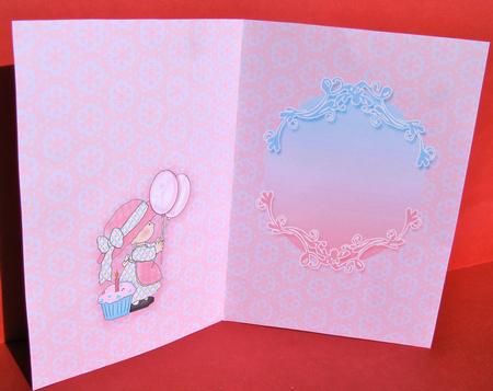 Cupcake Girl Matching A5 Insert Sheet by Christine Pagan