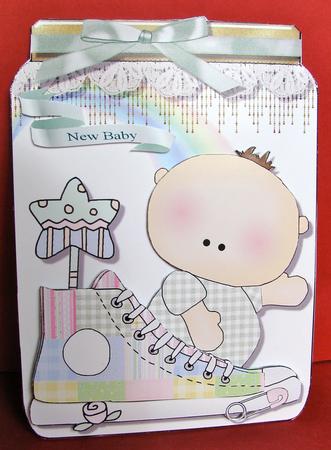 New Baby Jar Card Topper by Christine Pagan