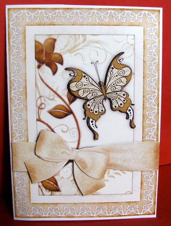 Butterfly Bliss Step by Step Card Front by Christine Pagan