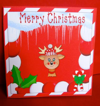 Reindeer Square Cut and Fold by Christine Pagan