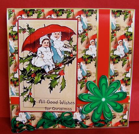 In the Tree at Christmas Vintage by Christine Pagan