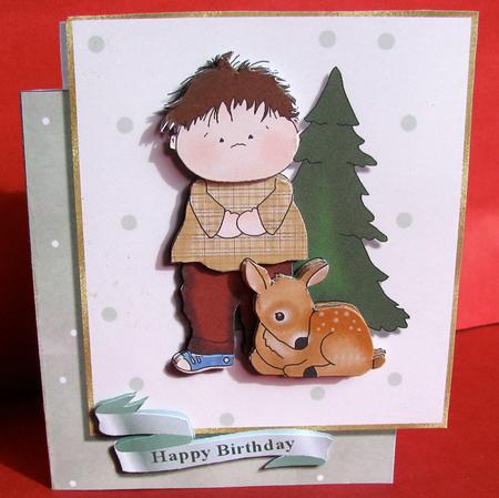 Woodland Friends Quick Card by Christine Pagan