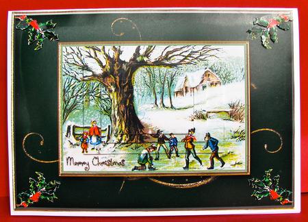 Skating on the Pond by Christine Pagan