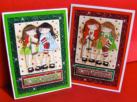 Friends at Christmas Pyramage by Christine Pagan
