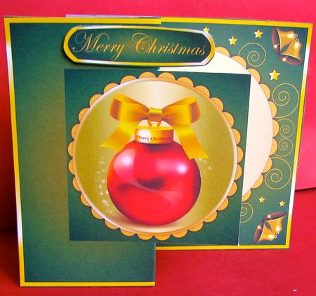 Christmas Bauble Fold Back by Christine Pagan