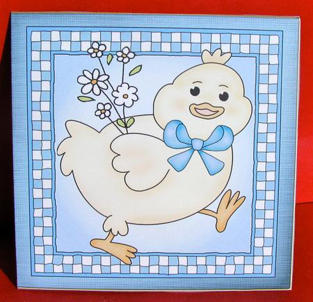 Little Chick Cut and Fold Quick Card by Christine Pagan