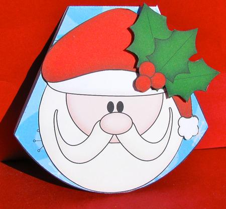 Santa Wobble Card by Christine Pagan