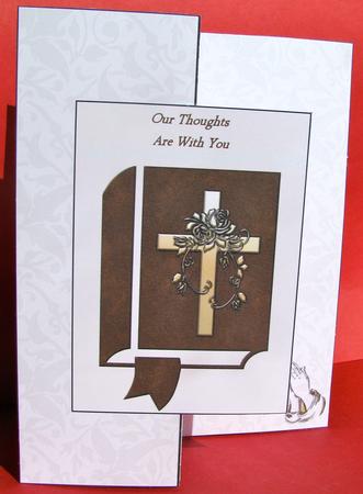 Our Thoughts Are with You Fold Back Sheet by Christine Pagan