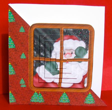 Santa's at the Window by Christine Pagan
