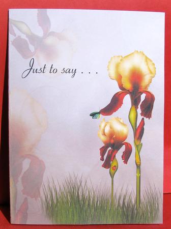 Beautiful Flower Quick Card #5 by Christine Pagan