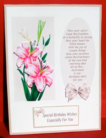 Lillies for Your Birthday by Christine Pagan