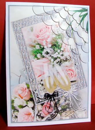 Wedding & Anniversary Scalloped Corner Stacker by Christine Pagan