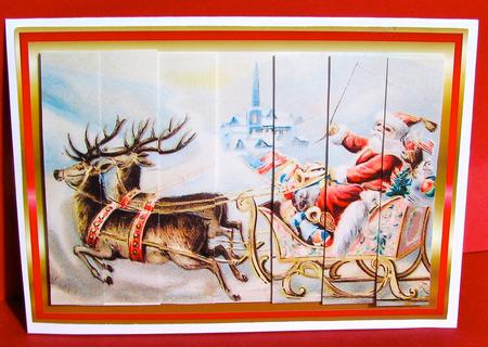 Santa Doin His Rounds by Christine Pagan