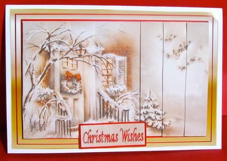 Coming Home for Christmas Side Stacker by Christine Pagan