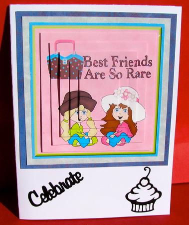 Best Friends Are So Rare Pyramid by Christine Pagan