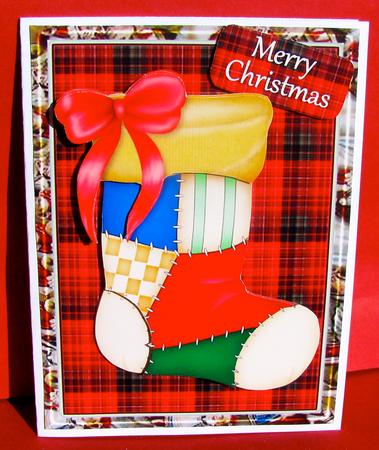 Patchwork Stocking by Christine Pagan