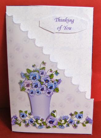 Vase of Pansies by Christine Pagan