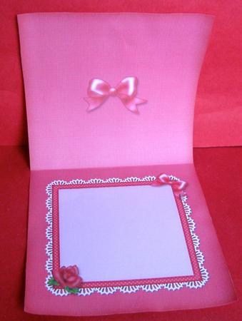 Just Roses Lace Matching Insert Square Landscape by Christine Pagan